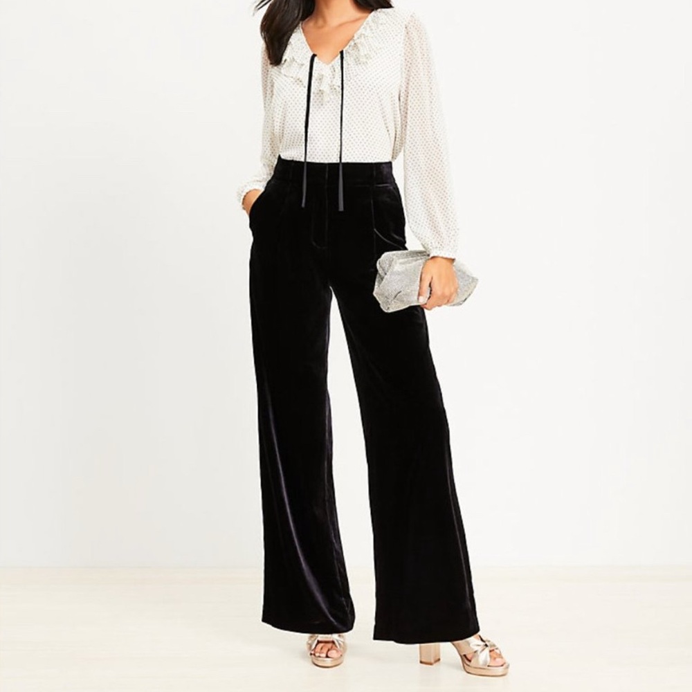 LOFT Peyton Trouser Pants in Velvet